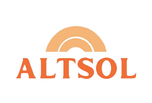 ALTSOL logo with an orange gradient design on a white background