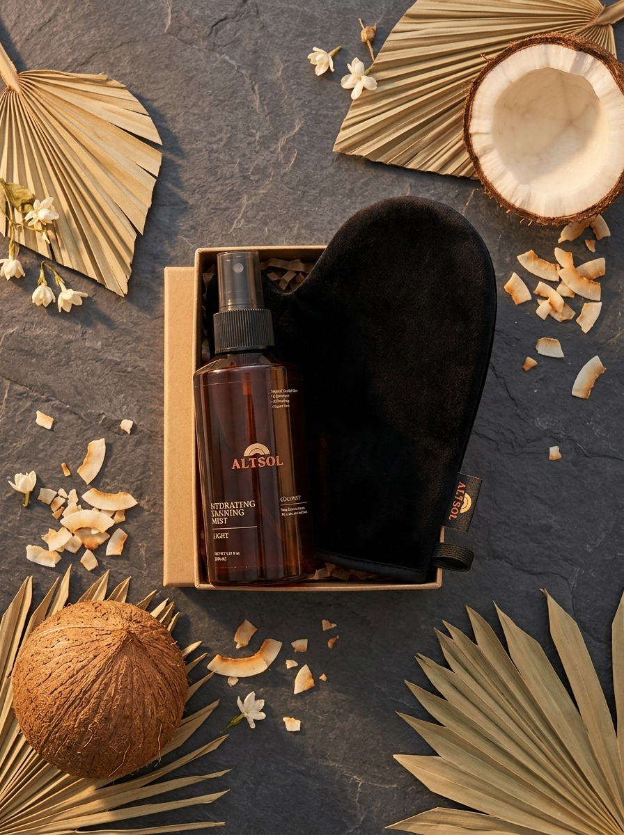 ALTSOL Mist and Mitt Bundle portrait product gift set dark surface premium aesthetic