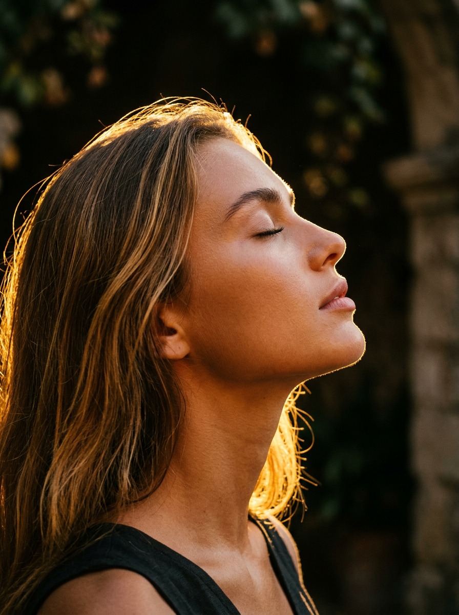 ALTSOL how to apply step 05 face application sun halo backlight portrait editorial